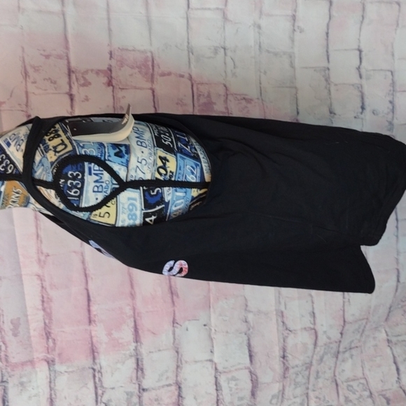 ADIDAS - lot of 2 racer back tank top snowcone black and white size large - Picture 6 of 7